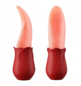 MizzZee - Tongue Dance Lover's Tongue Licker Vibrator (Chargeable - Red)